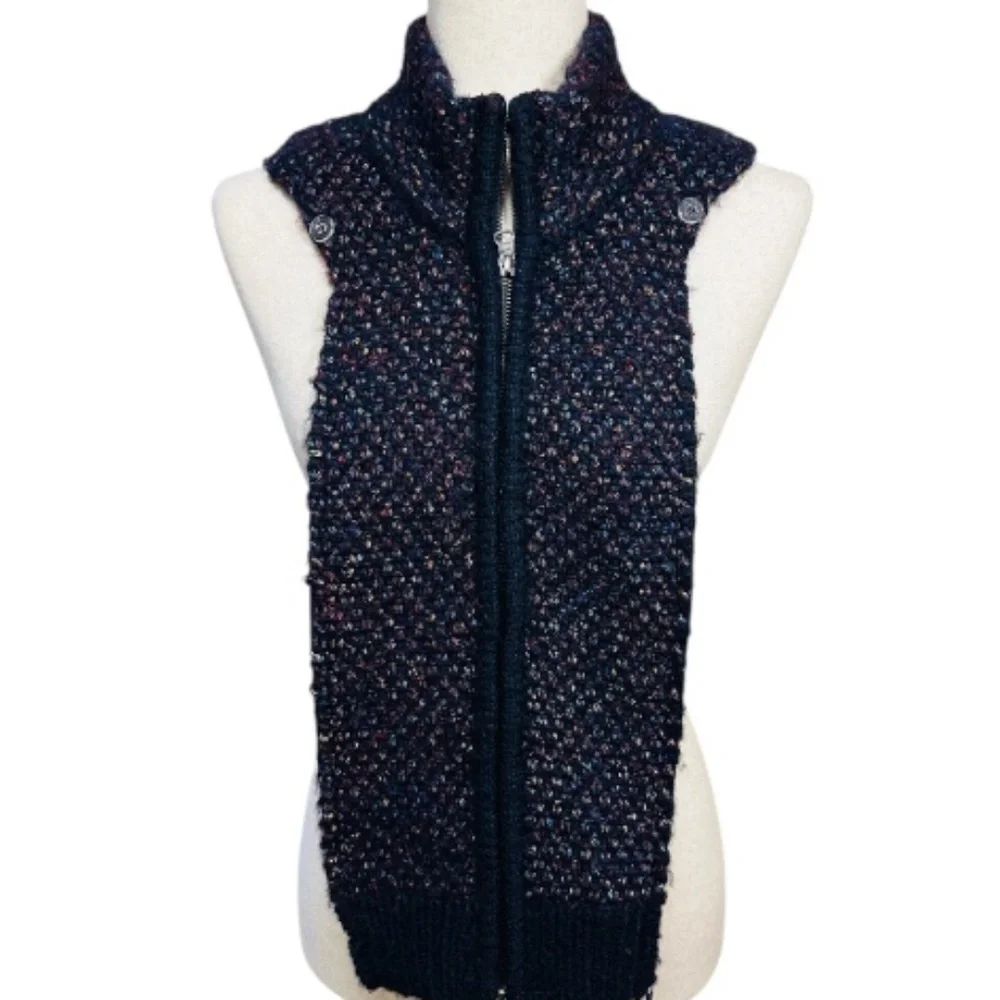 Veronica Beard Dickey Insert Navy Blue & Multi-Color Metallic | One Size - Picture 3 of 10